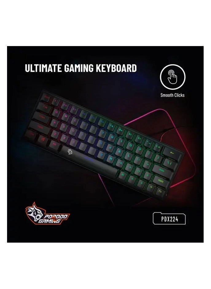 61 Keys Pudding Mechanical Keyboard - EN/AR Wired
