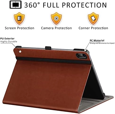 Auto Wake/Sleep Multi-Angle Stand Case with Pencil Holder for iPad 10th Generation 10.9-inch (2022)