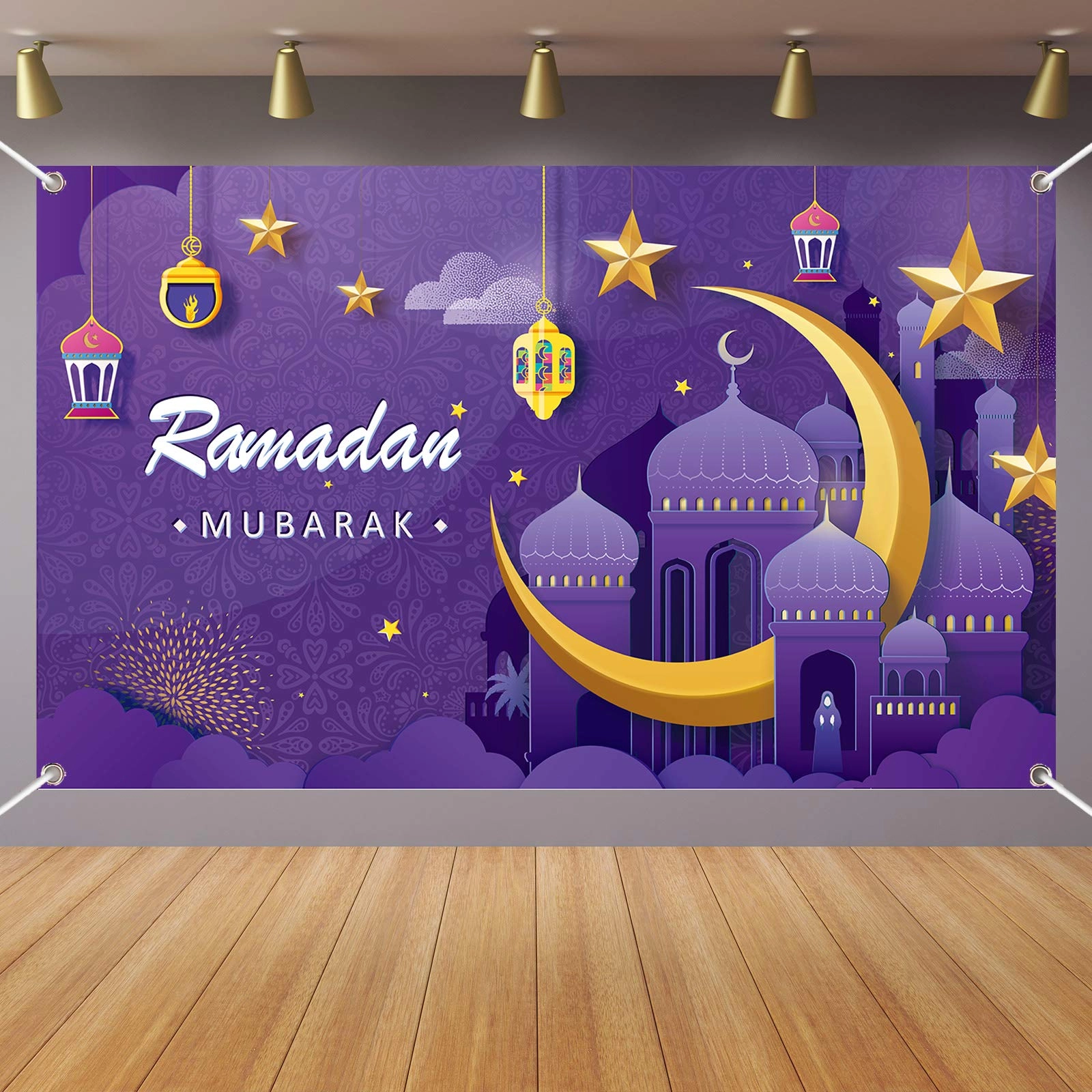 Ramadan Kareem Photo Booth Backdrop - 1pc