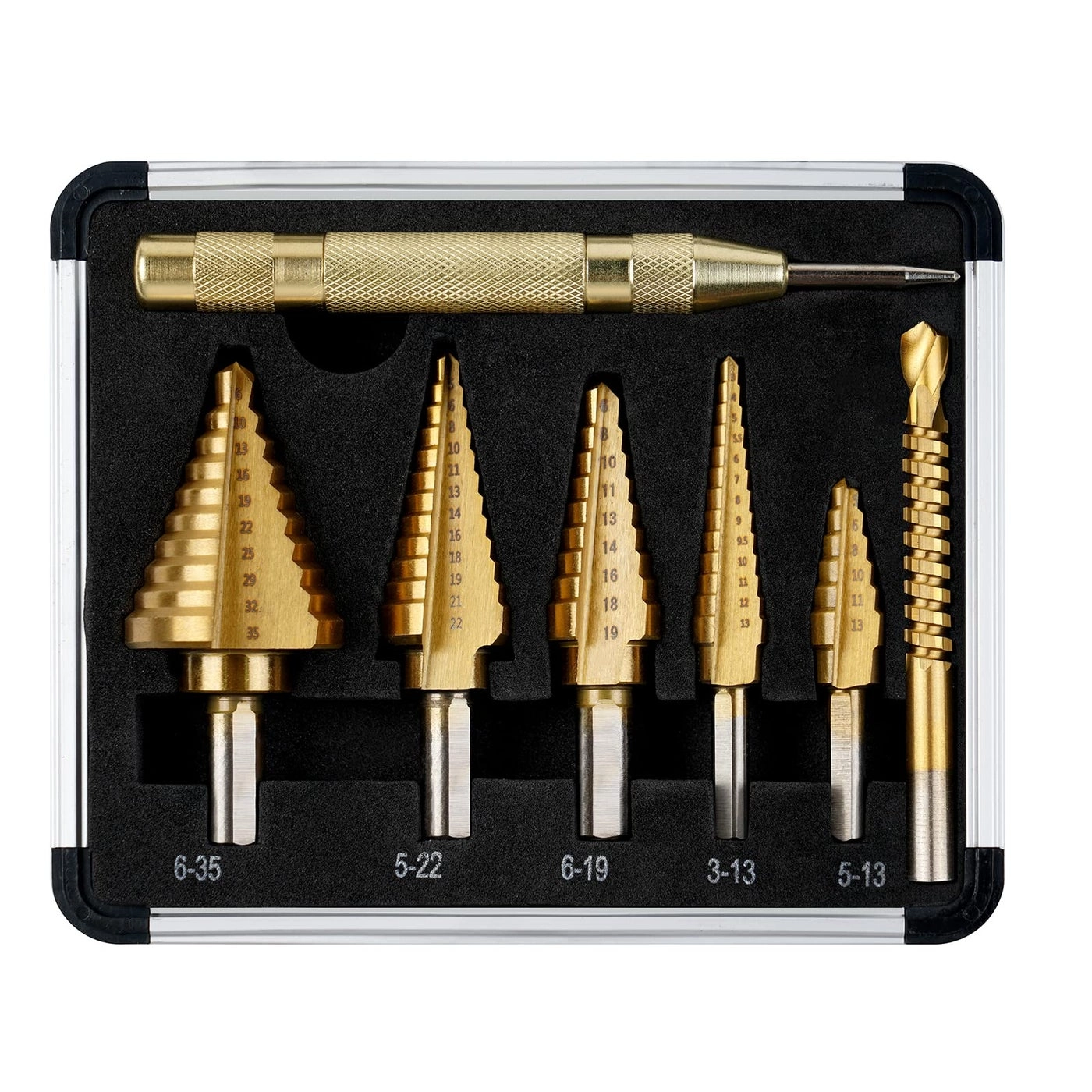 flintronic Step Drill - steel 5Pcs