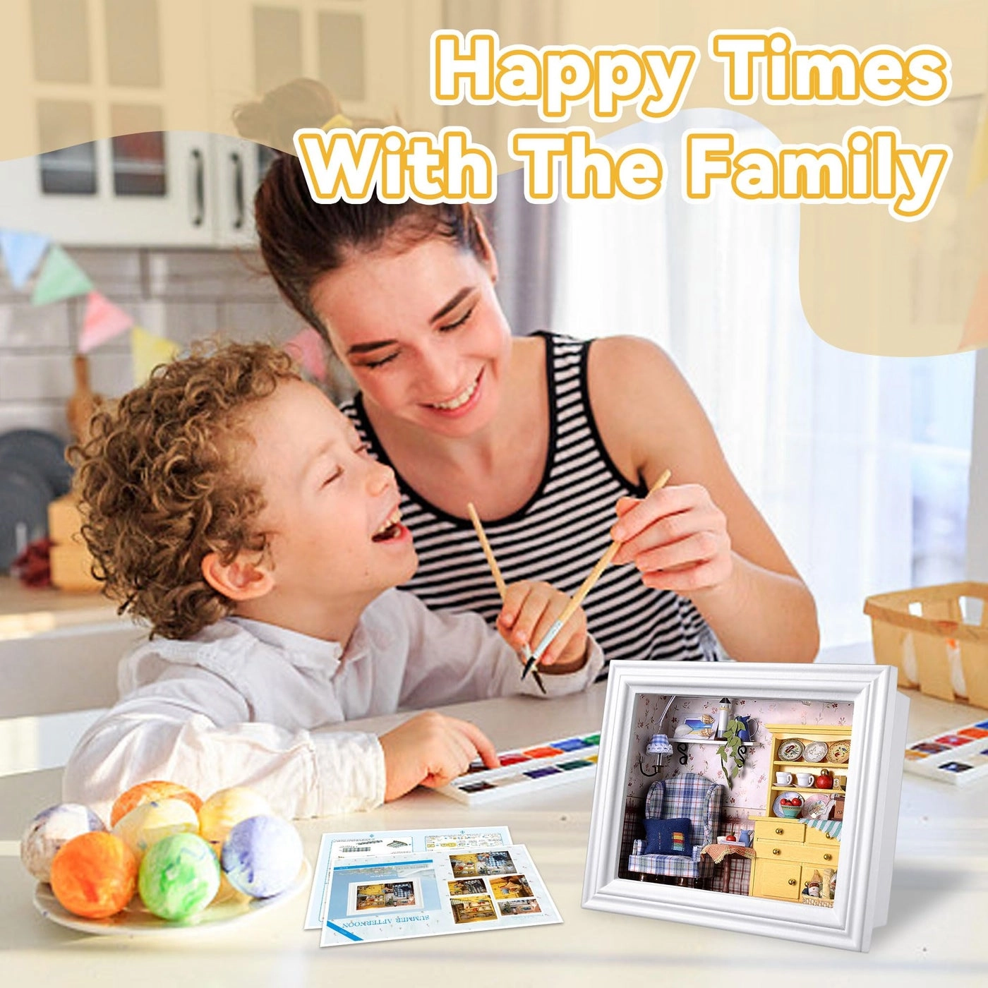 Dollhouse Miniature DIY House Kit - Creative Room 1:100