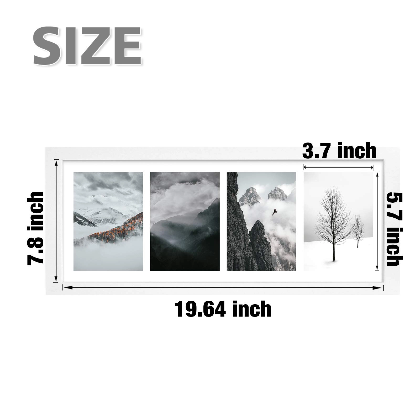 Picture Frames - 20x8 4 Opening