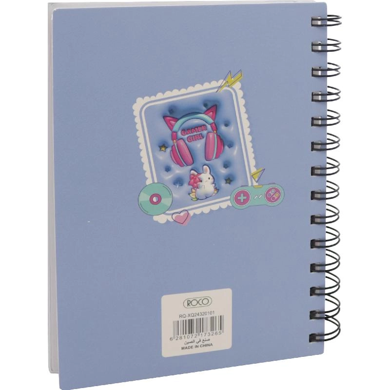 Notebook 19 X 26 cm Spiral - Grid 100 Sheets