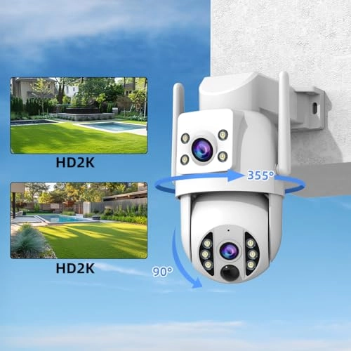Outdoor Solar Surveillance Camera 2K