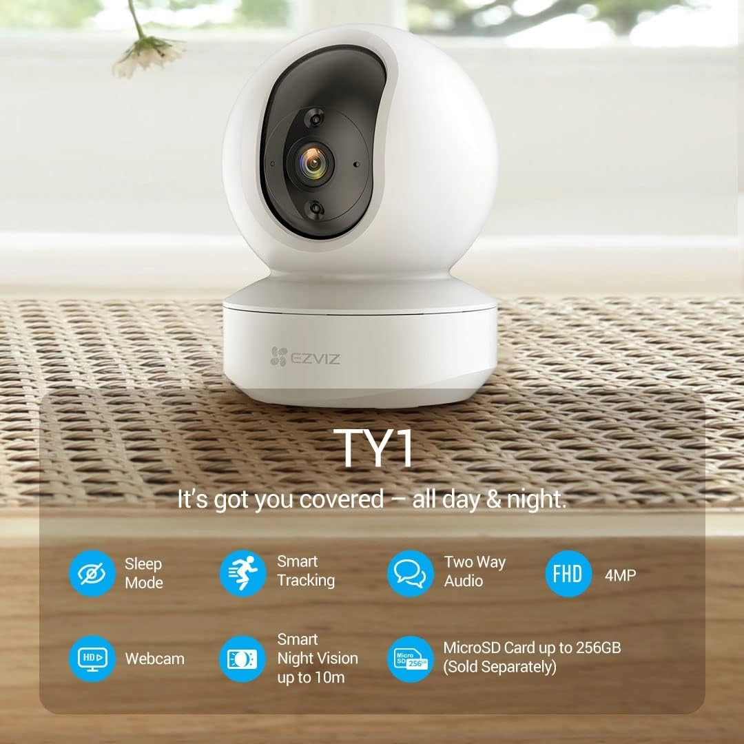 TY1 - 4MP QHD 360 Visual Coverage Indoor Smart WIFI