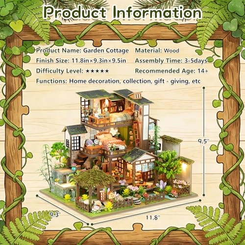 Miniature House Kit - Garden Cottage