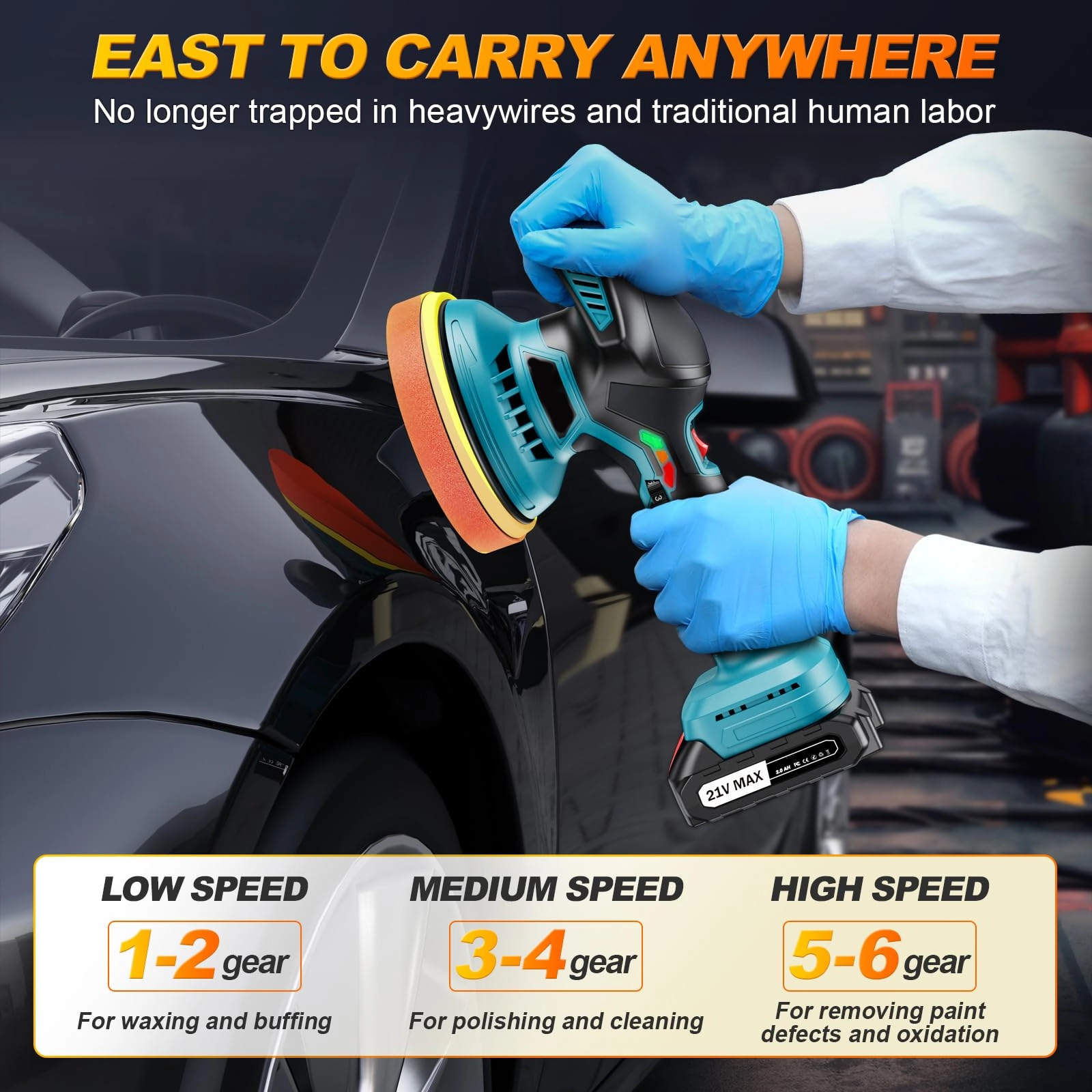 Cordless Car Polisher - 150mm