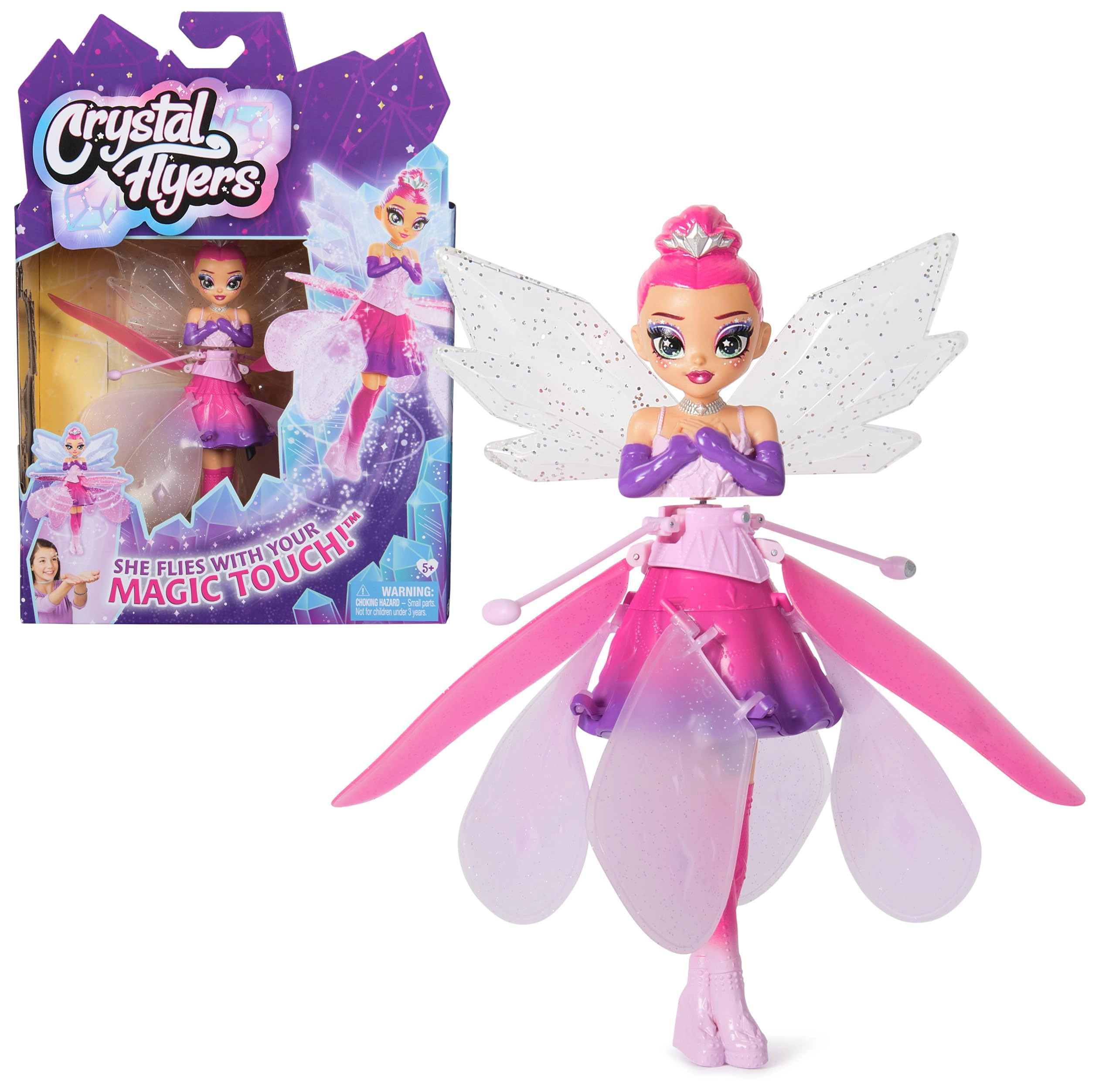 Crystal Flyers Magical Flying Toy Doll - 5 years+