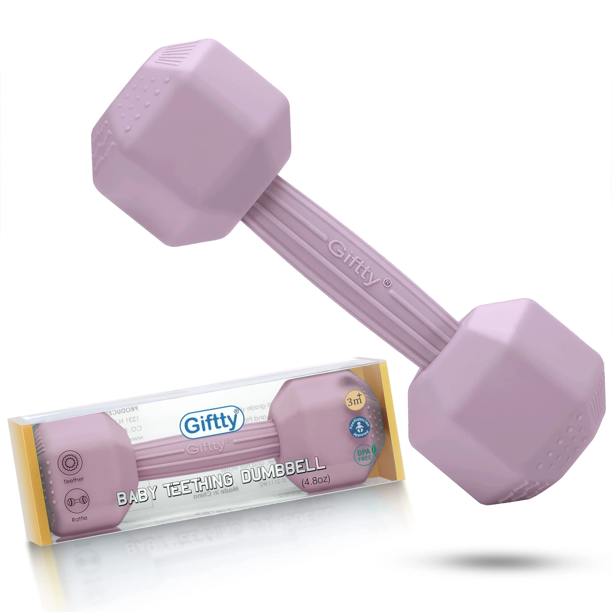 giftty Baby Dumbbell Toy - Silicone