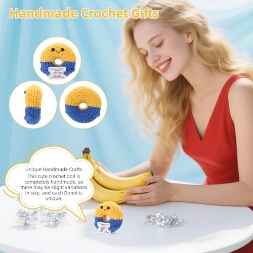 Donut Crochet 10.5x8.5cm Wool