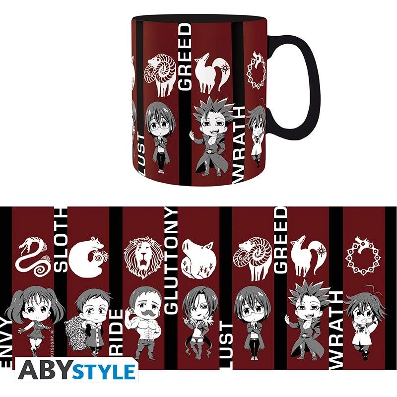 The Seven Deadly Sins Chibi Sins Mug - 2 pcs - 460 ml