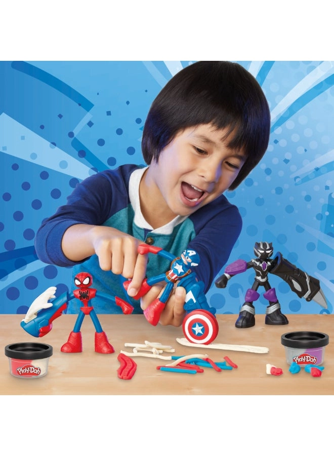 Hasbro, Inc. Captain America + Black Panther + Spider-Man - Marvel