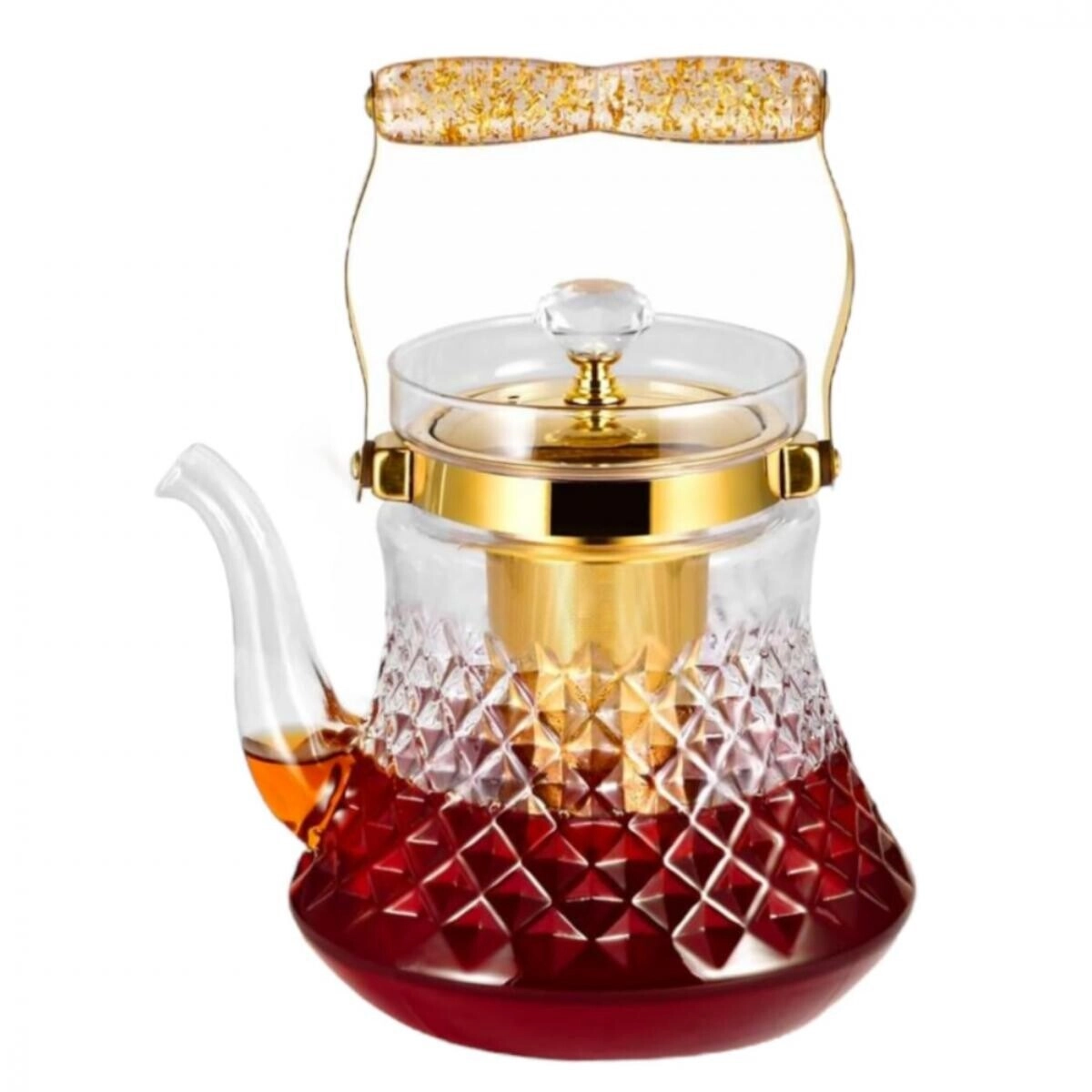 Tradeo Glass Teapot - heat-resistant glass 1200ml