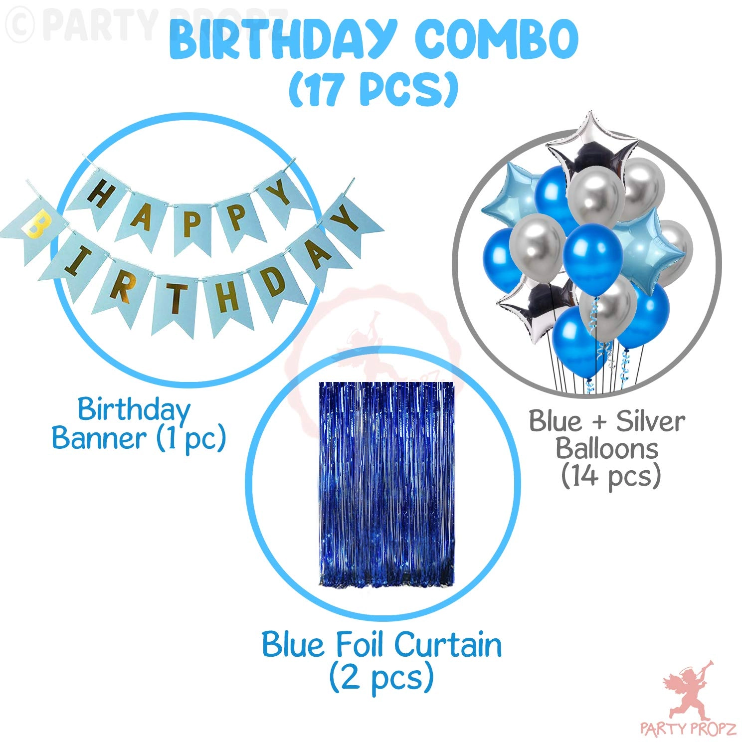 Birthday Decoration Items - 17Pcs Birthday