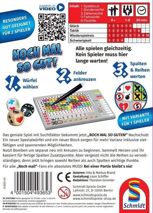 Noch mal so gut! - Dice Game (German)