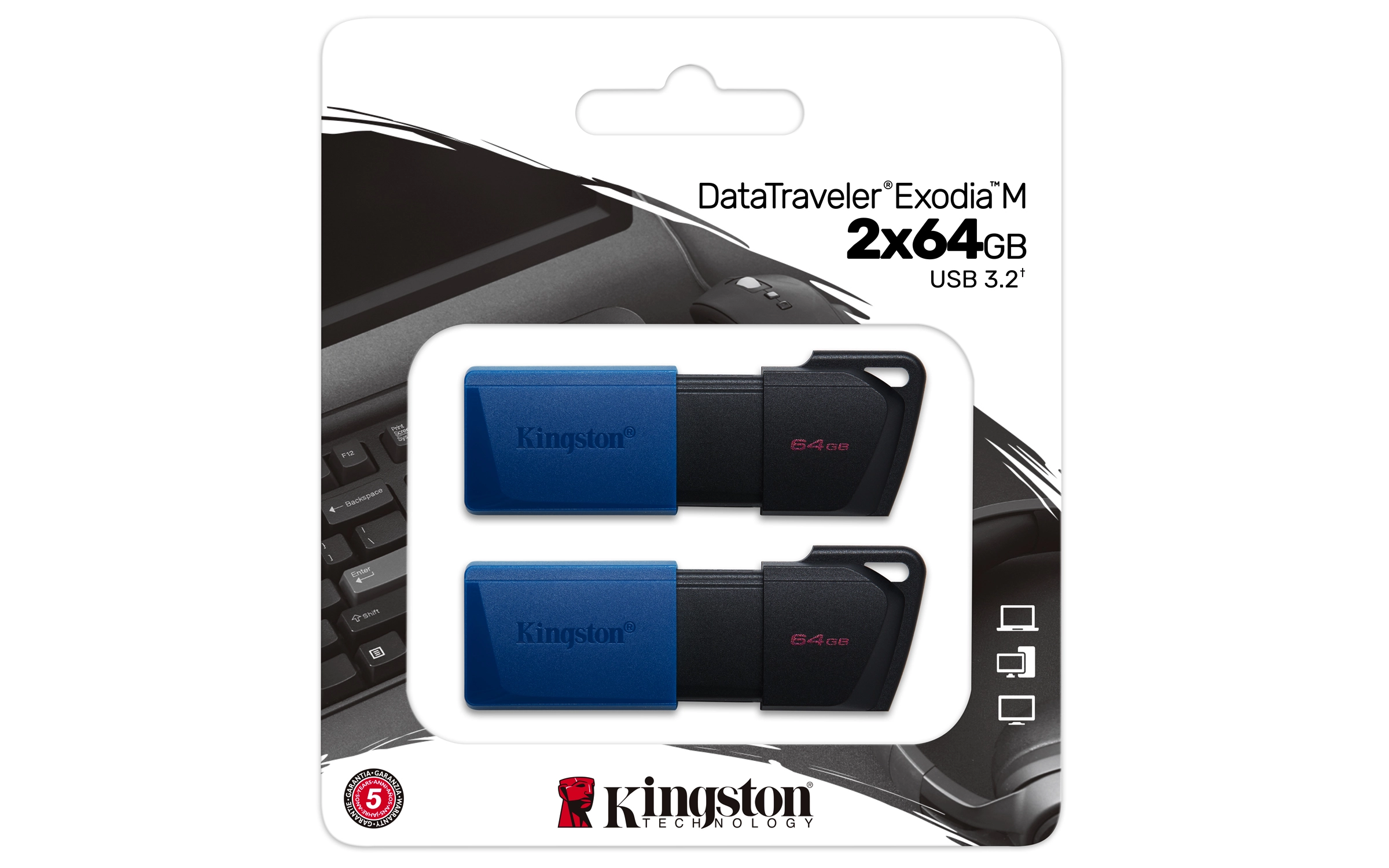 DataTraveler Exodia - USB 3.2 Gen 1 USB 64GB