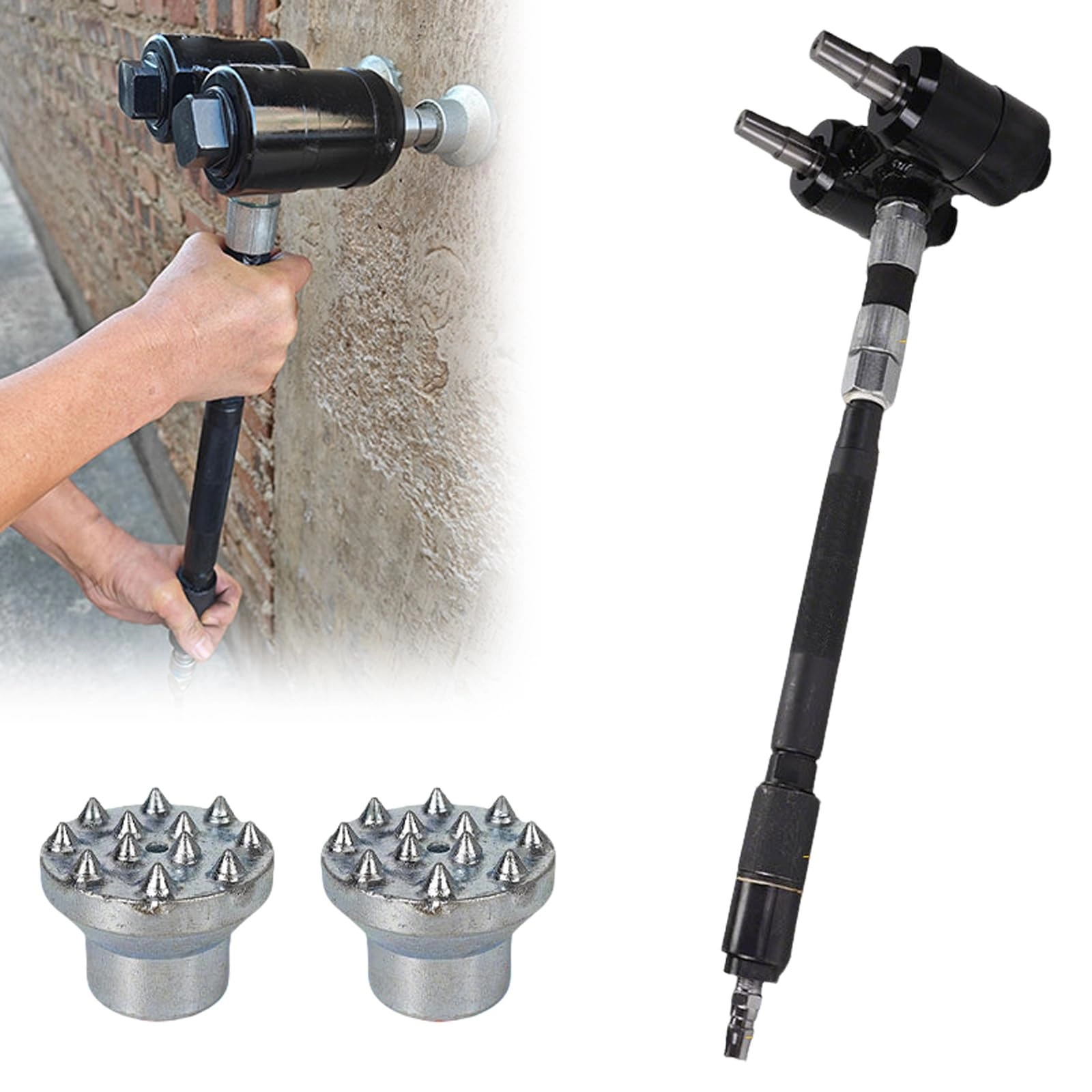 UYTTRWC Double Heads Bush Hammer