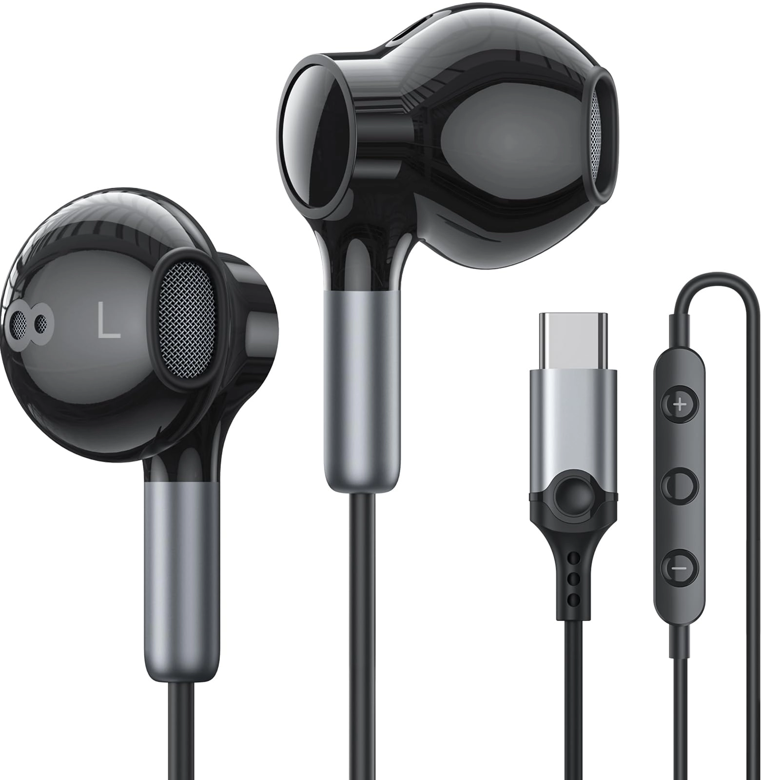 USB C Headphones Wired Earbud