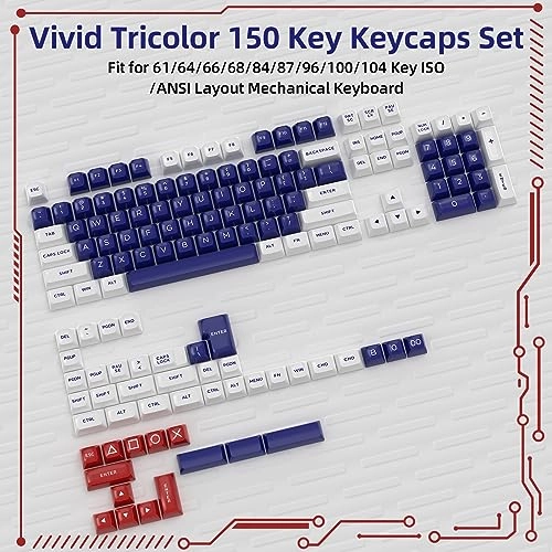 149 Keys PBT Double Shot Full Keycap Set - ANSI US ISO Layout