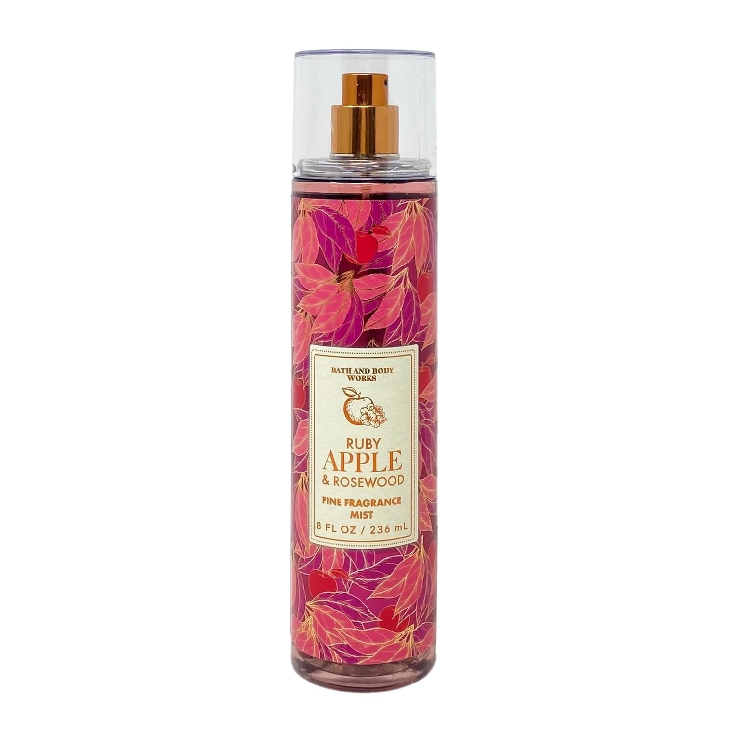 Bath & Body Works Fine Body Fragrance Mist - 8 Fluid Ounces Ruby Apple & Rosewood