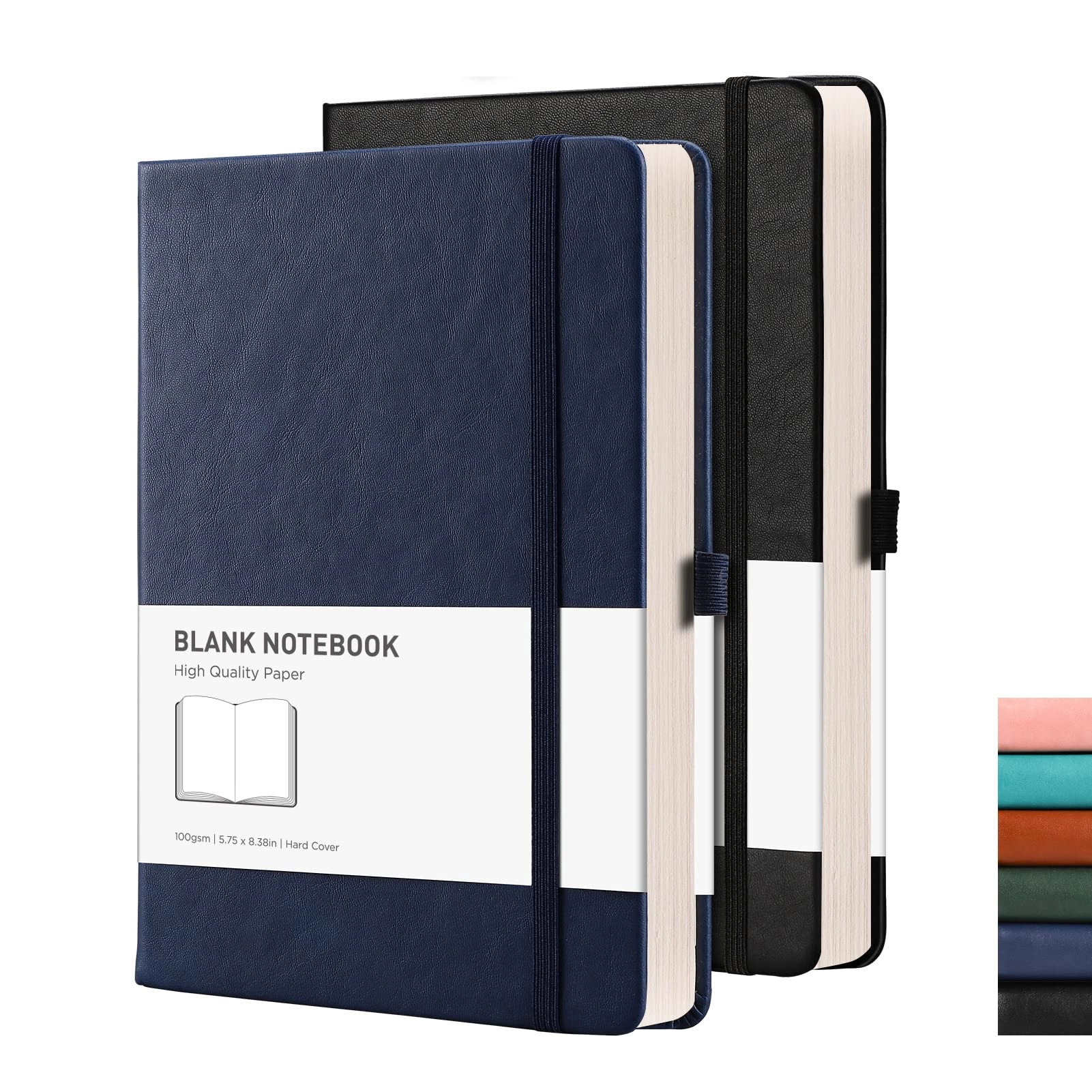 Blank Notebook A5 Hardcover - Blank 96 Sheets