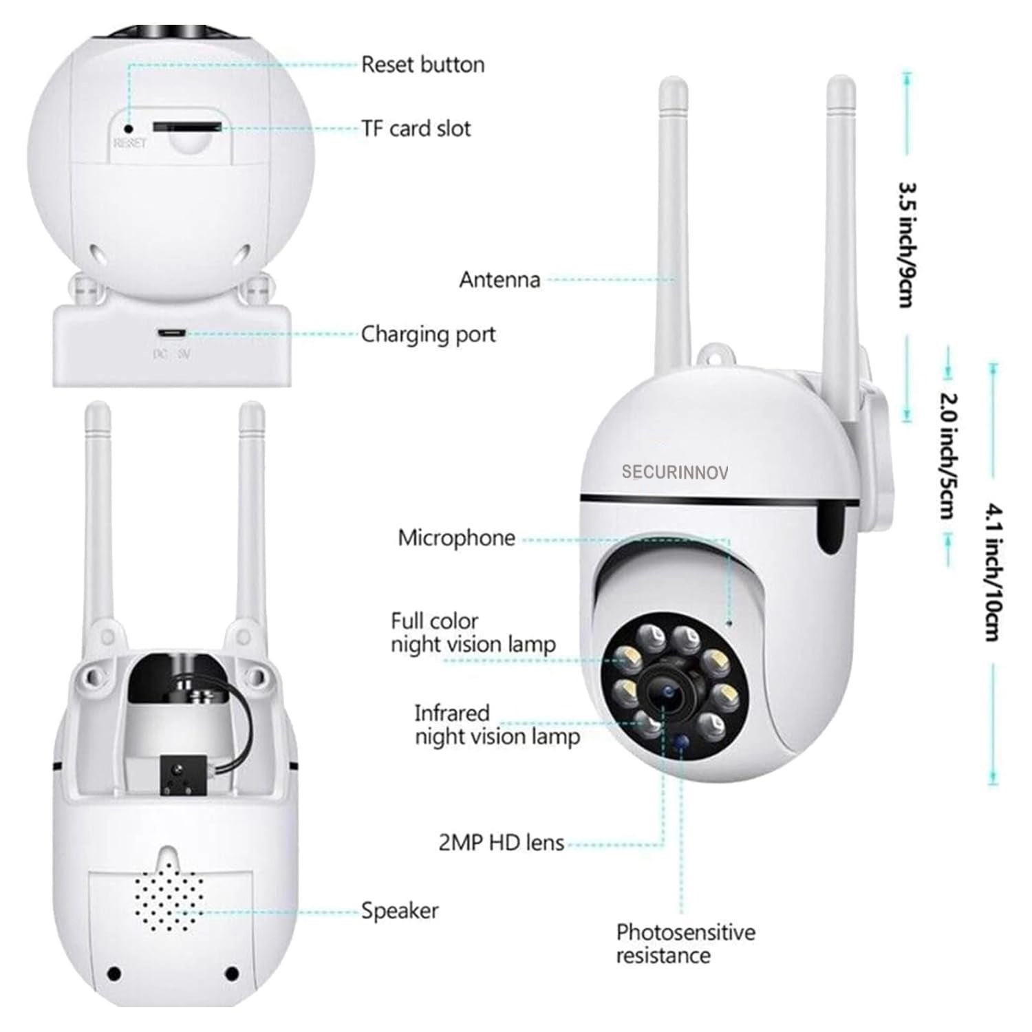 Indoor Mini Ptz 1080P
