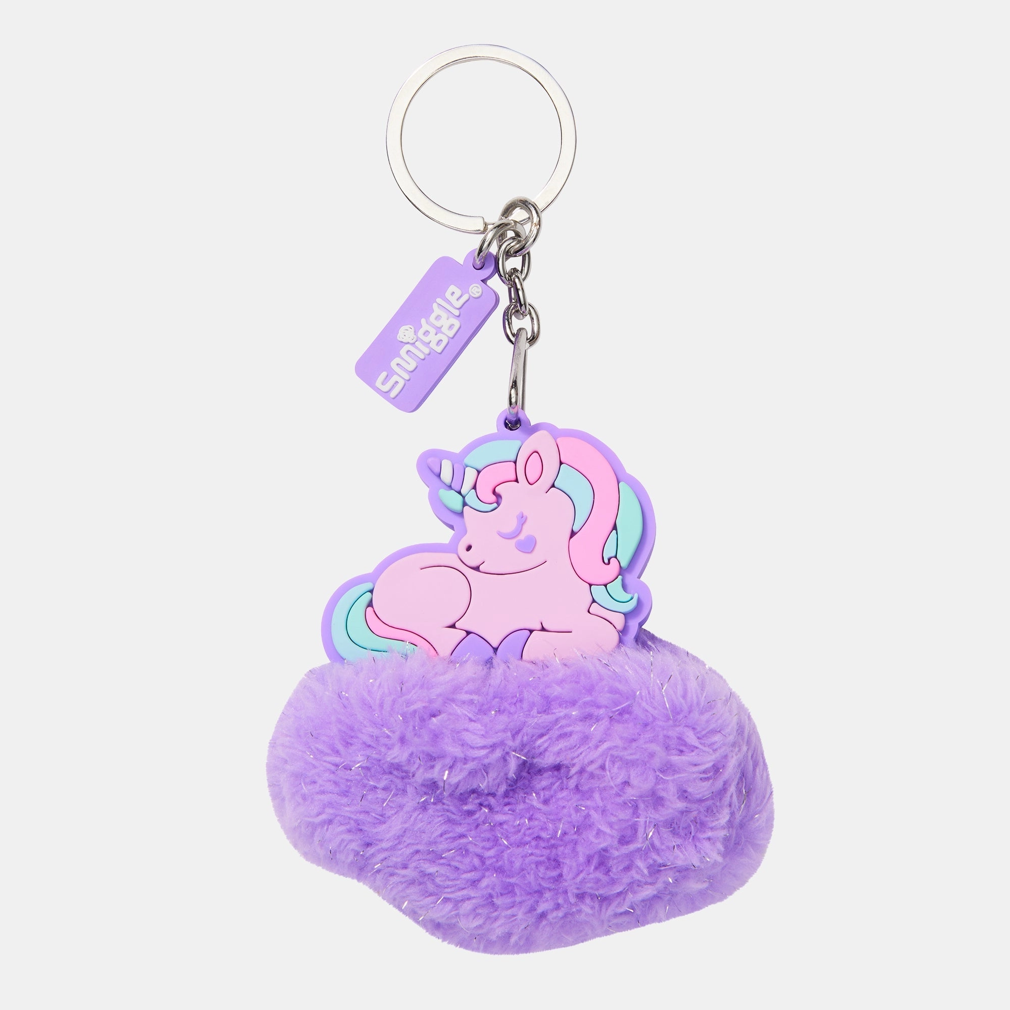 Smiggle Scented Unicorn Cloud Keyring - Sweet strawberry scent 3D unicorn charm