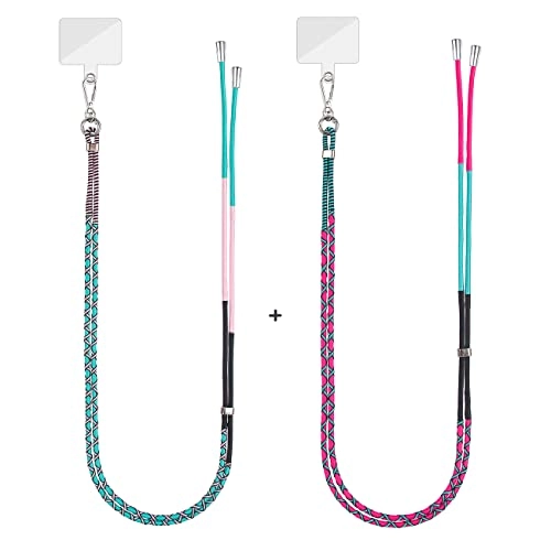 Anti-Drop Universal Braided Lanyard Strap - 2PCS 75cm Adjustable Colorful