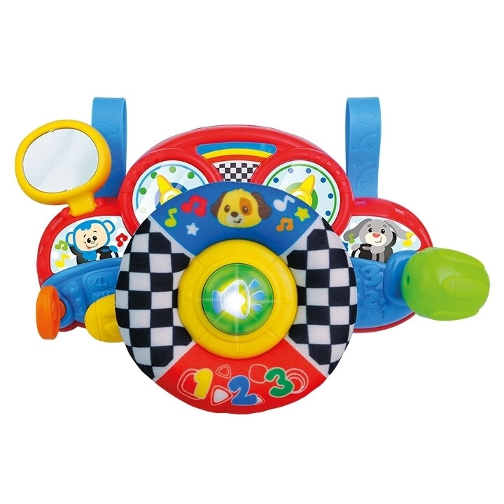 Baby Learning Steering Wheel - realistic sound effects flashing light
