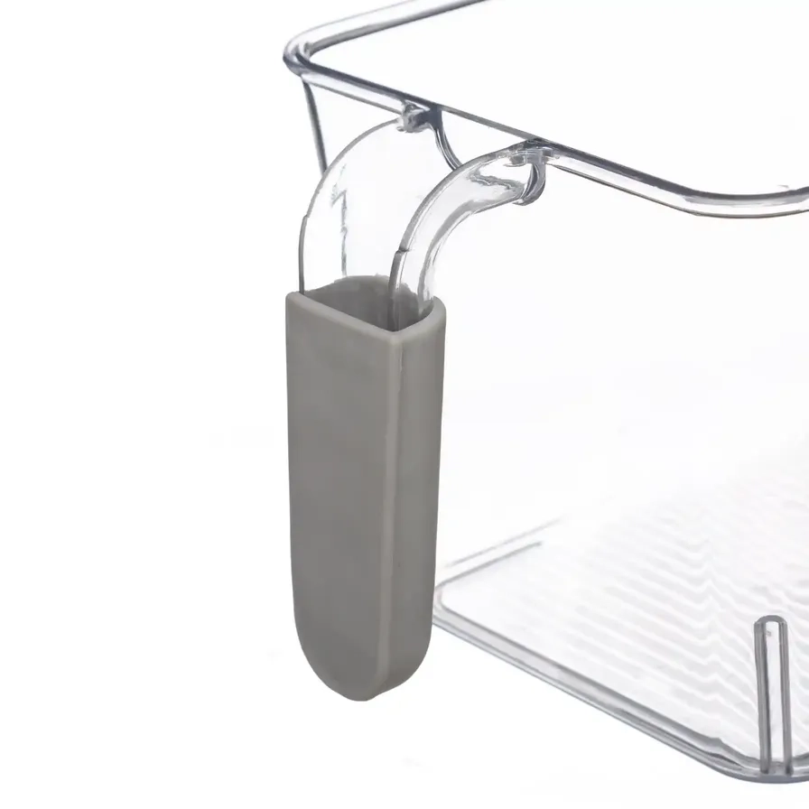 Fridge Organizer W/Handle - 12.5 x 27.5 x 11 cm Clear