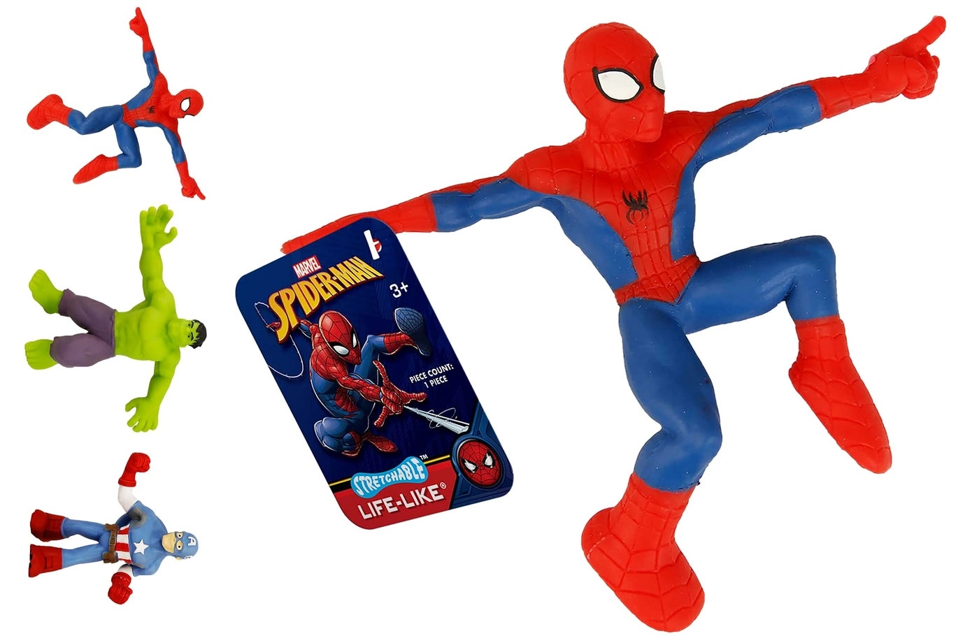 Marvel - Spiderman + Hulk Sticky Hands (B-6809-1) 1 pcs