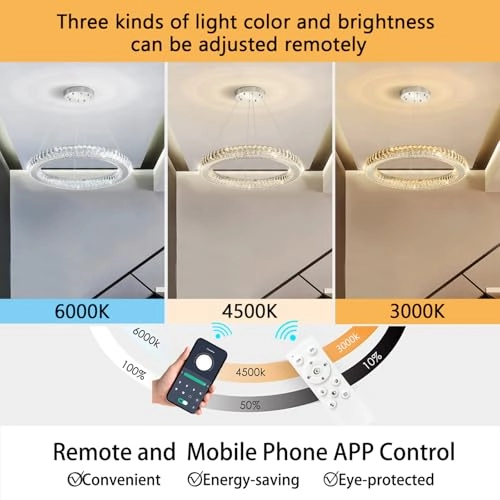 LED Ring Chandelier - Dimmable