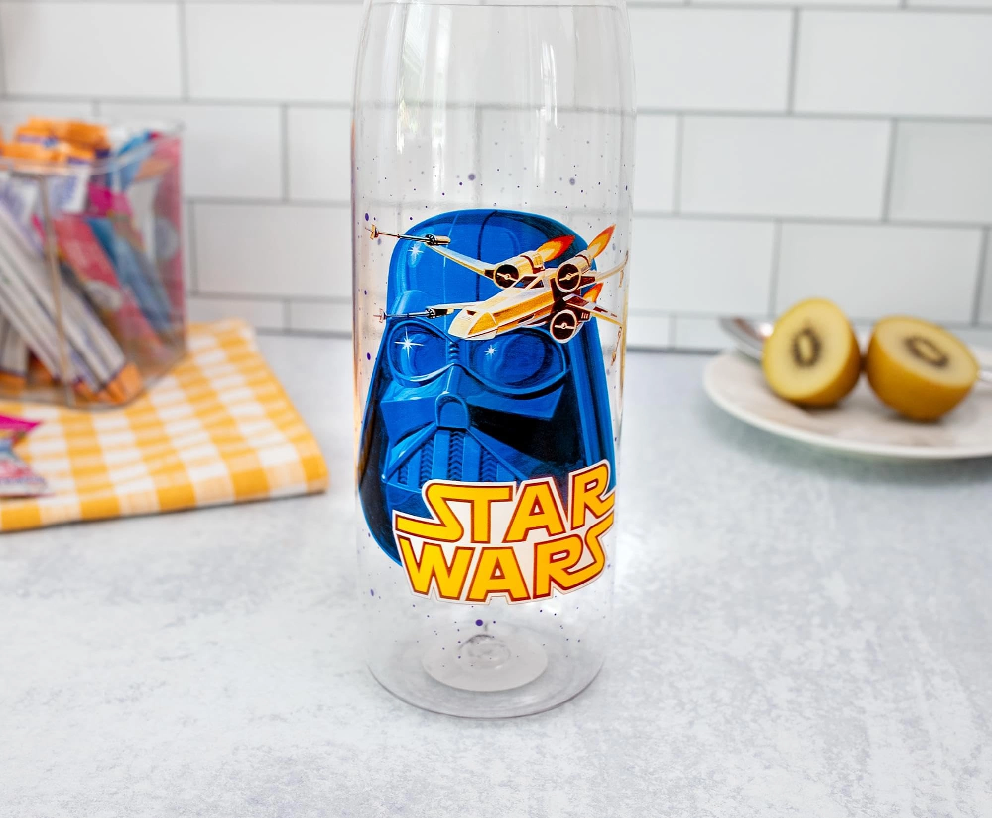 Star Wars Vintage Vader Mask Water Bottle - Screw-On Lid Tritan