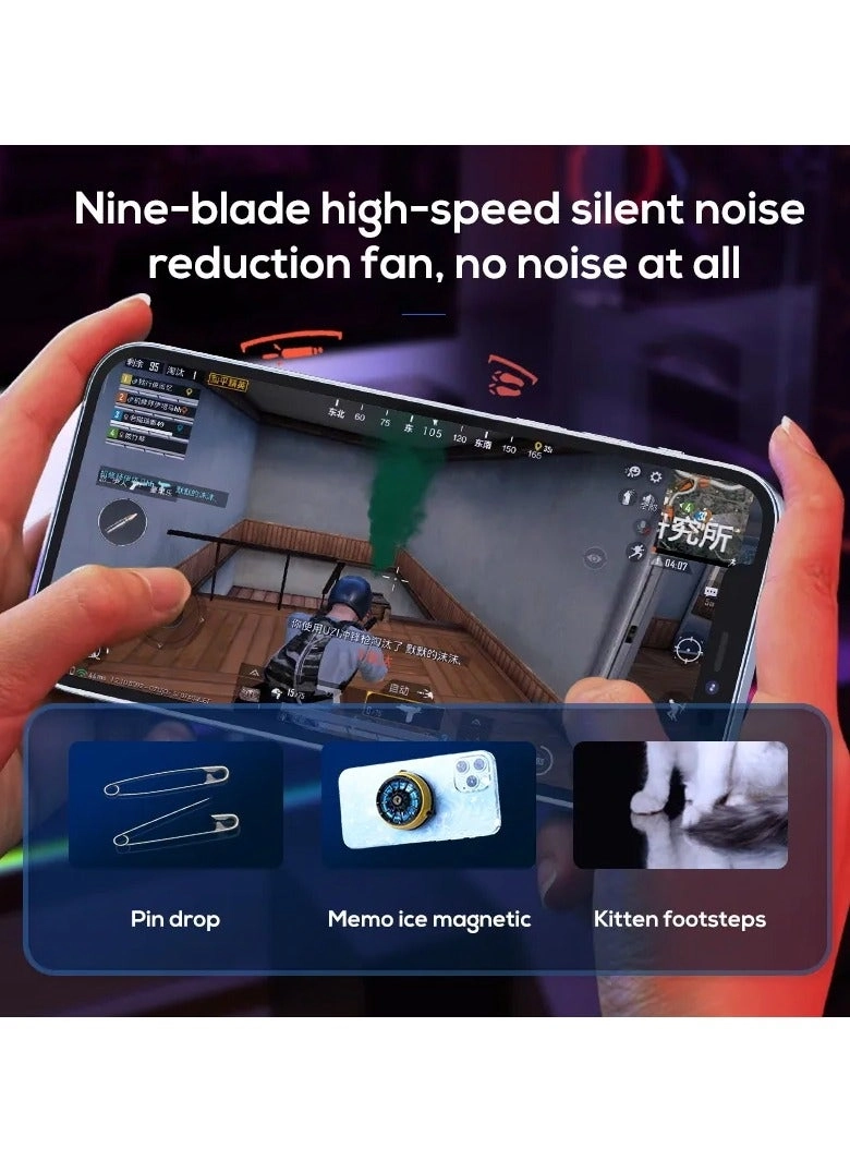 CX04 - Phone Cooler Gaming Blue Light