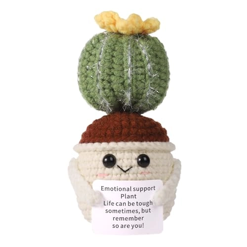 Cactus Funny Positive 13 cm Crochet