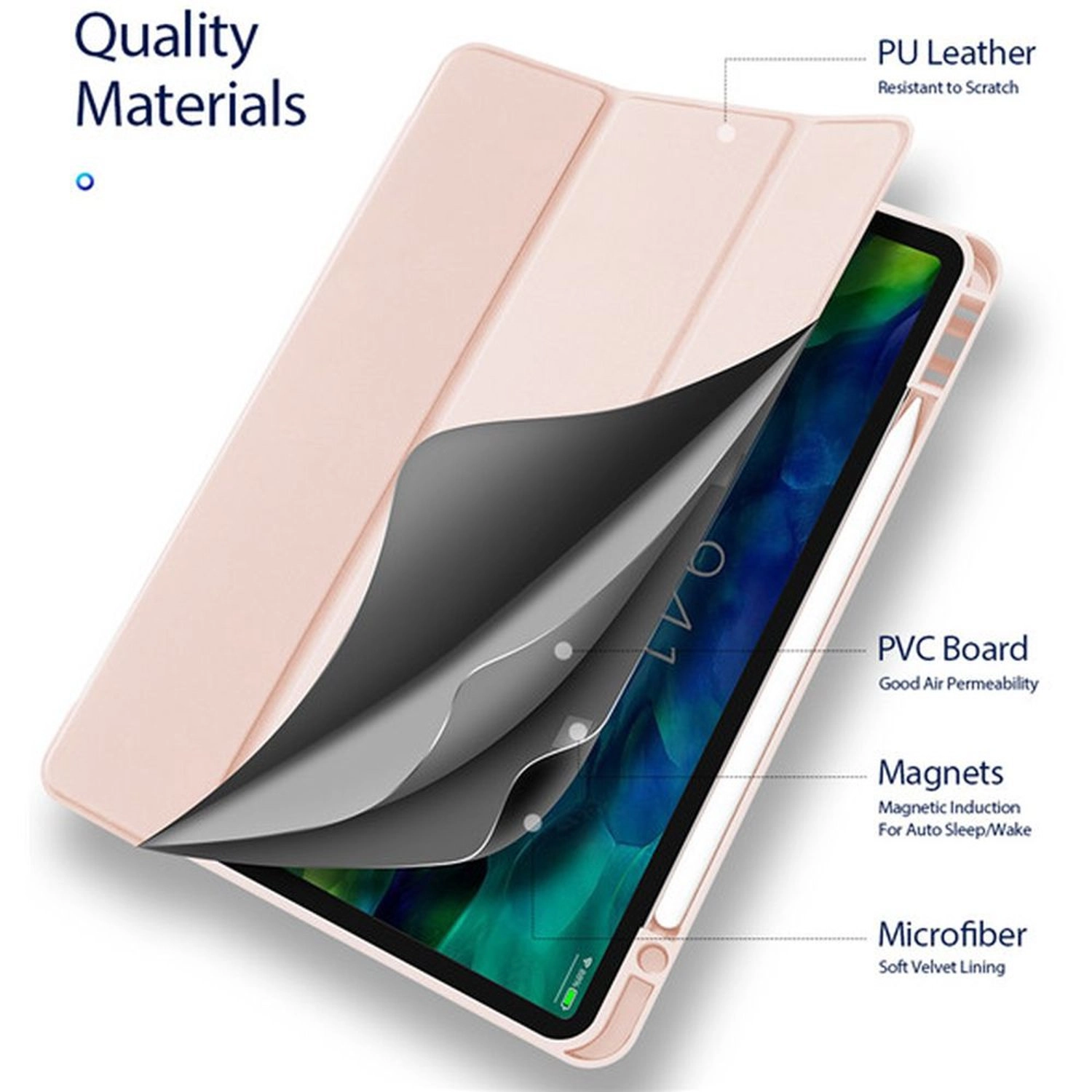 Flip Case with Pencil Holder for iPad Pro 11-inch (2020)