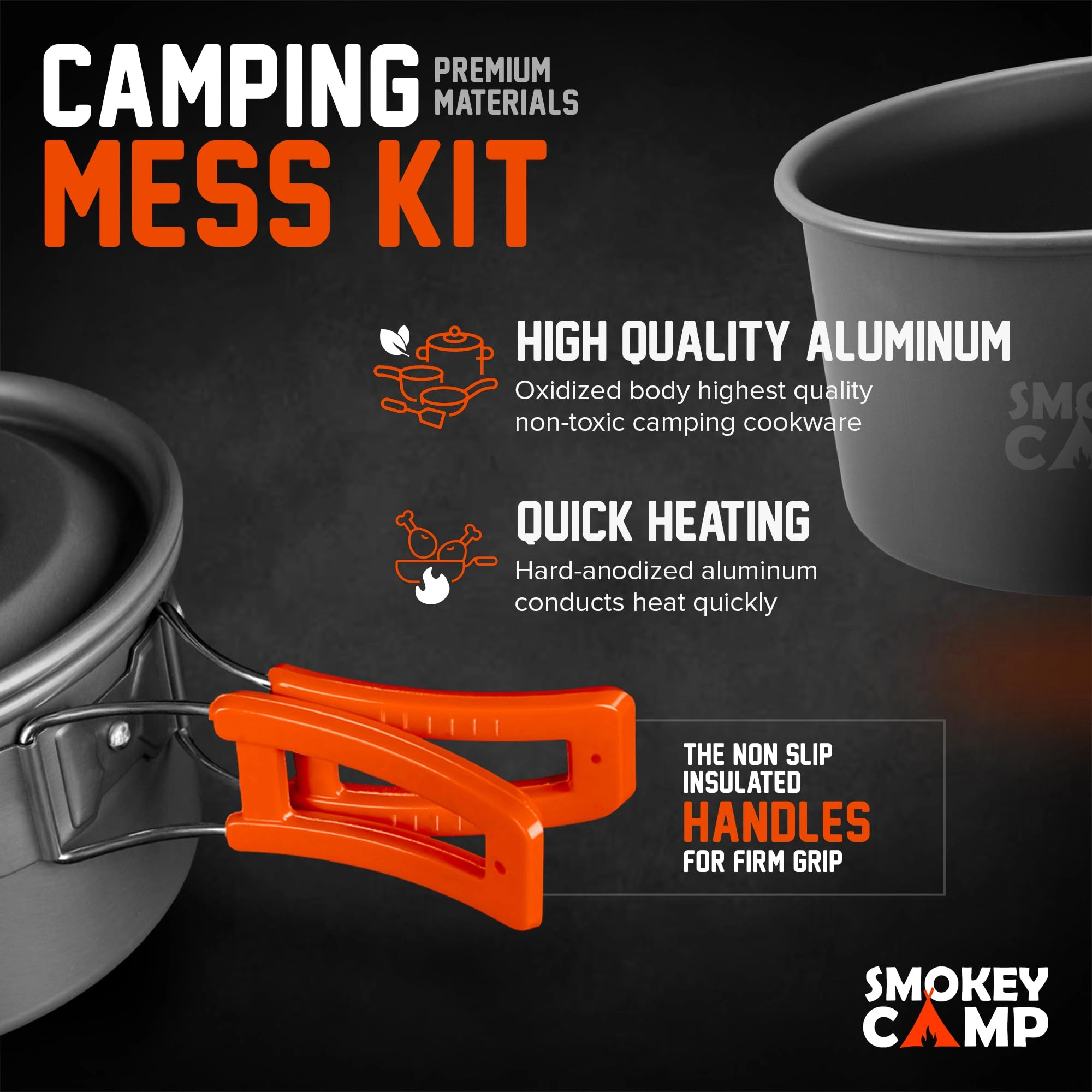 Camping Cookware Mess Kit - 11 piece(s)