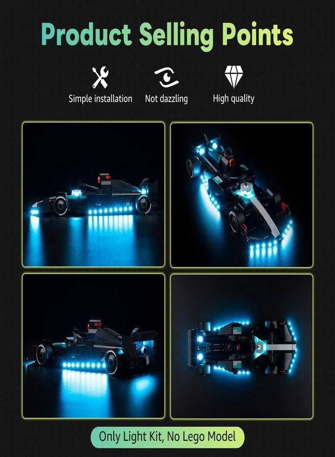 LED Light Kit - Compatible with Lego 77244 F1 W15 Car