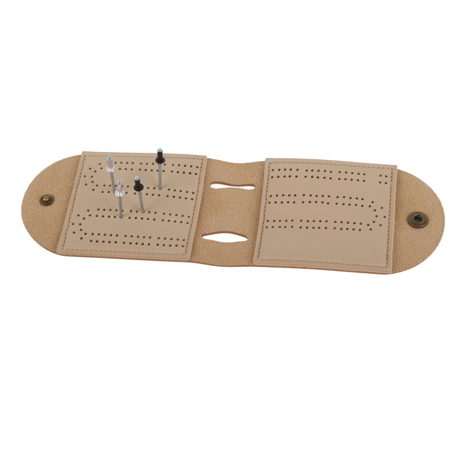 CHICIRIS Cribbage Board - Leather Portable