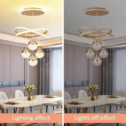 LED Chandeliers - 3-Color Dimmable