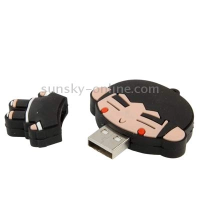 Kongfu Boy Cartoon Silicone USB Flash disk - USB 2.0 2GB