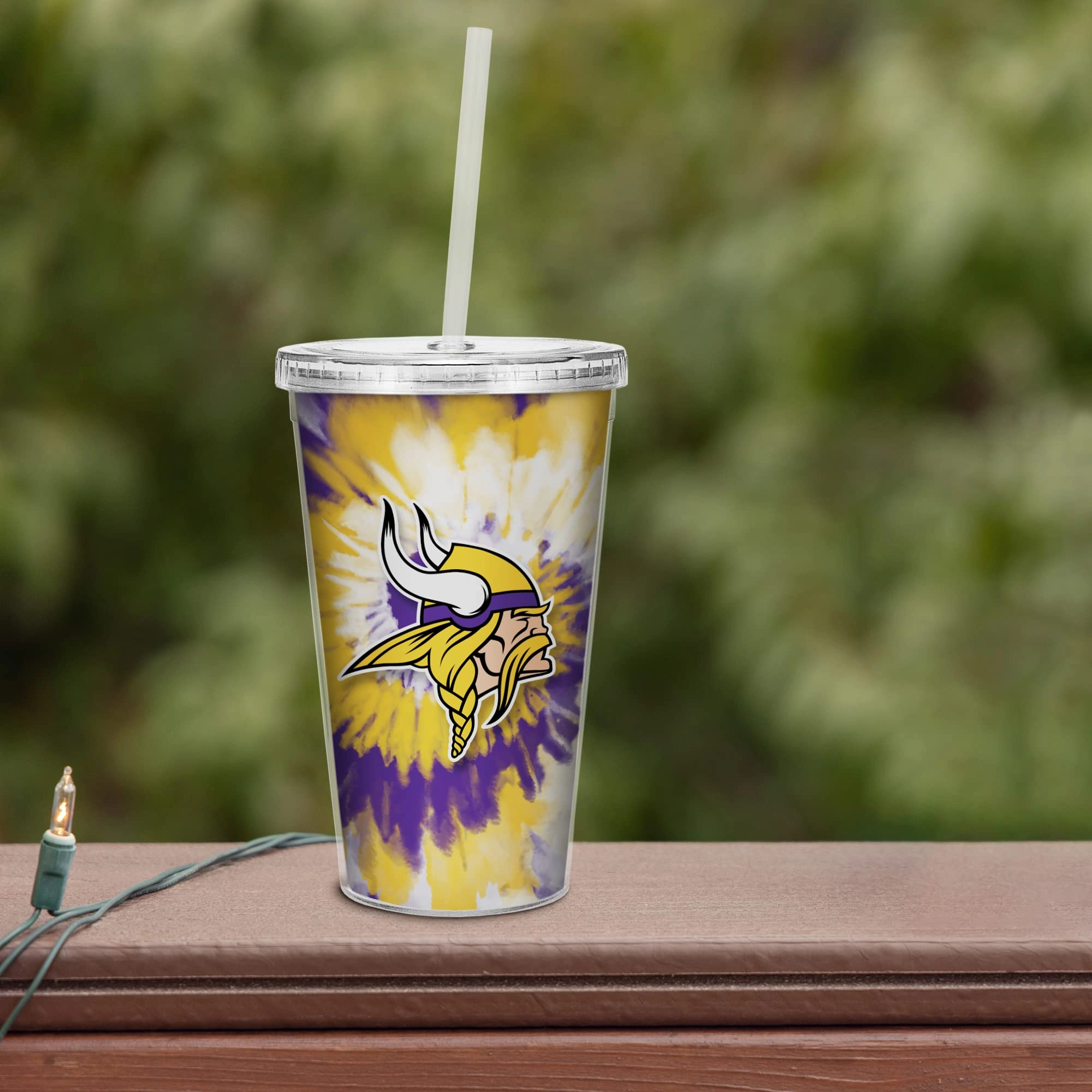 NFL Football Metallic Tie Dye Tumbler - 473ml