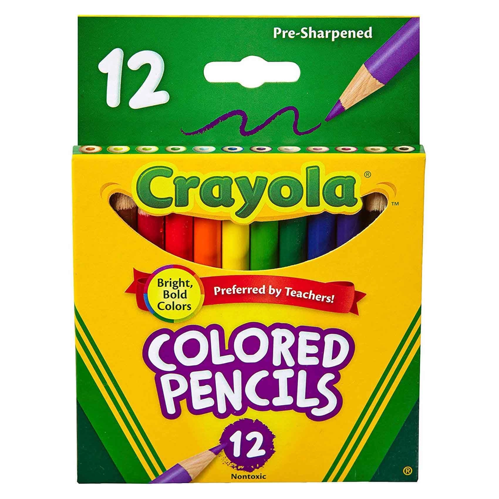 Coloured Woodcase Colour Pencil Set - 12 PCS