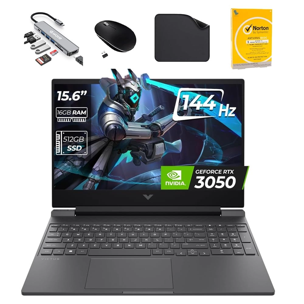 HP VICTUS 15-FA1043NE - 15.6'' Core i5-13500H 16GB DDR4 512GB SSD Bundle