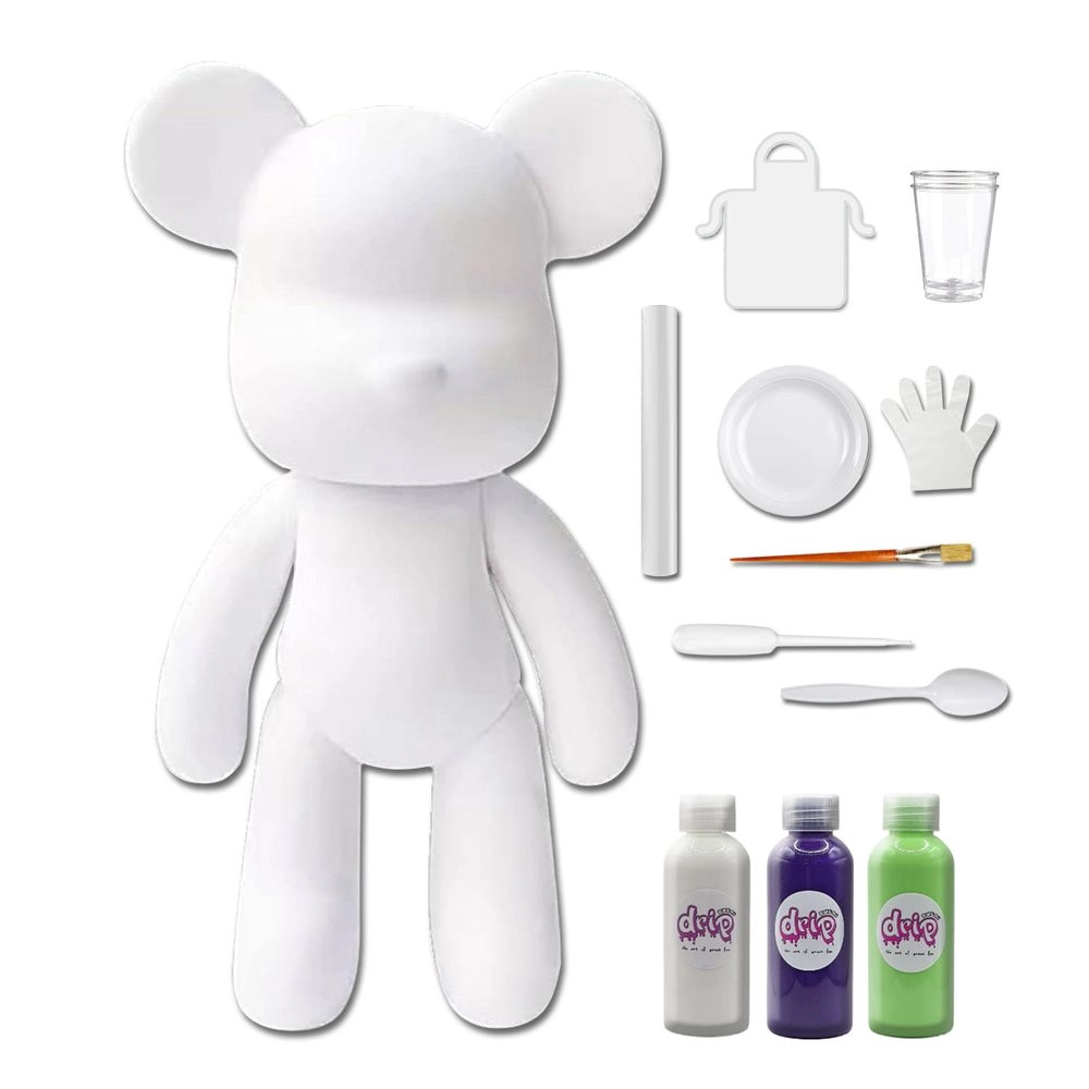 DIY Fluid Paint Bear - Complete Kit 23 cm