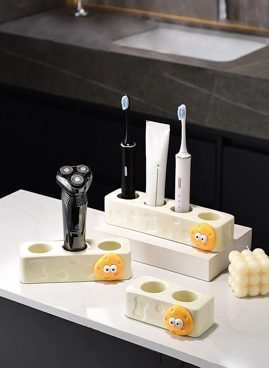 Ceramic toothbrush holder - 3 Slots