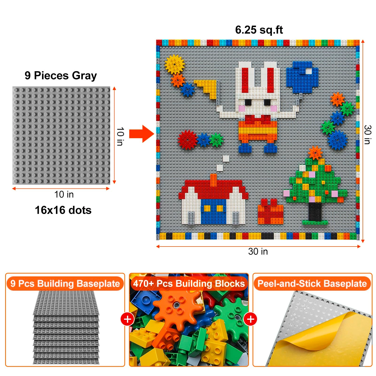 Customize Building Block Wall - 470+ pcs