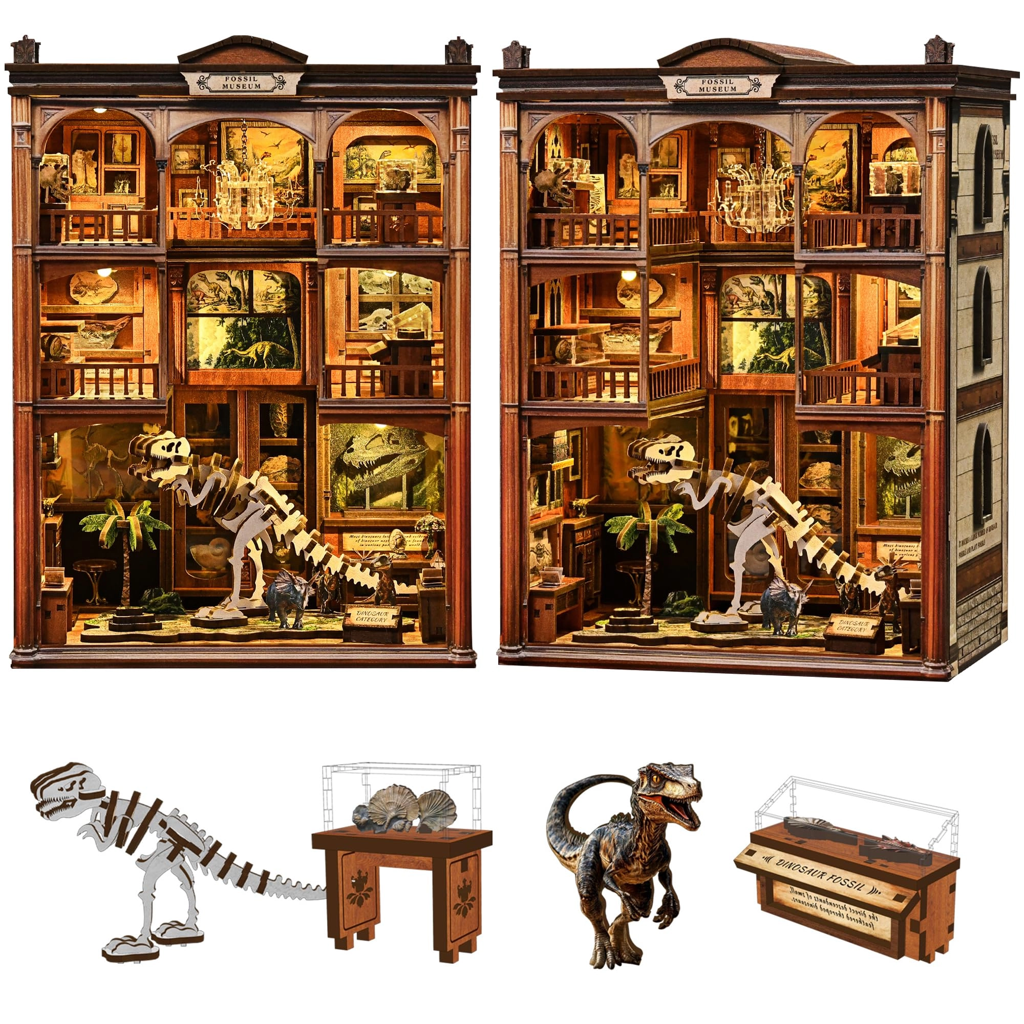 Spilay DIY Book Nook Kits - Fossil Museum 1:24