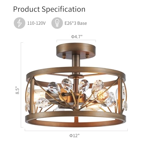 Crystal Leaf Chandelier