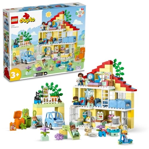 DUPLO Town 3in1 Family House (10994) - 5 Figures Light-Up Toy Lamp